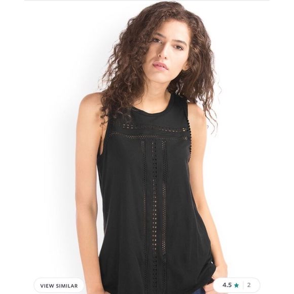 GAP Boho Crochet Swing Tank Like New! - Picture 2 of 13
